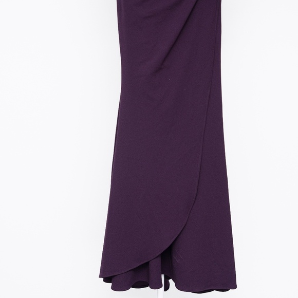 Xscape Evenings Off The Shoulder Scuba Gown - Picture 7 of 14